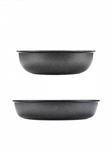 Набор посуды для приготовления с крышками Черный Огонёк OG-HOG14